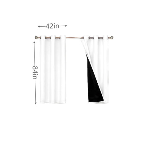 Frifoho Fabric Blackout Curtain Pair Wayfair